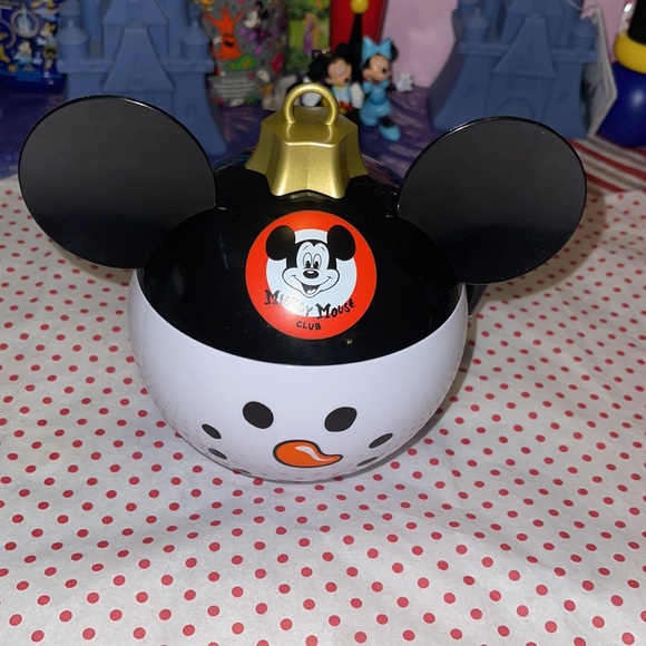 MICKEY SNOWMAN ORNAMENT CUP DRINK HOLDER. BRAND NEW - Picture 2 of 9
